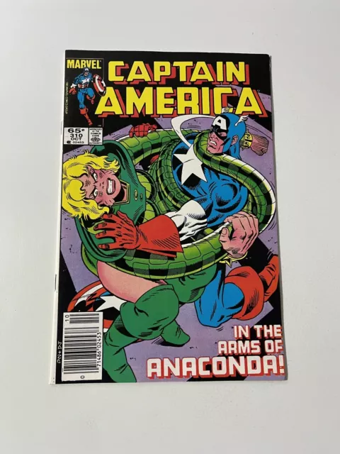 CAPTAIN AMERICA 310- First 1st Appearance Serpent Society- Marvel Comics 1985