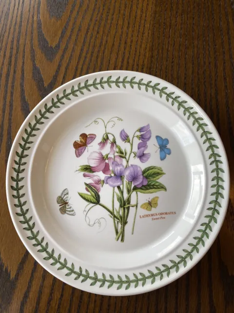 Portmeirion Botanic Garden 27cm Dinner Plate,  Lathyrus Odoratus ( Sweet Pea )