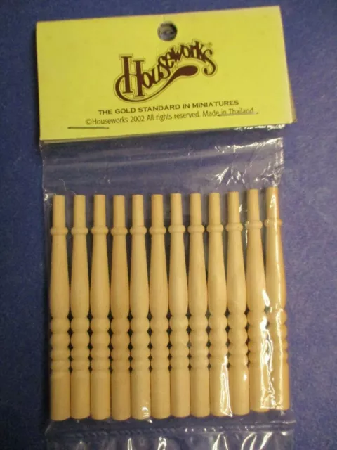 Miniature Dollhouse Houseworks Porch Spindles 12Pcs #7019 1:12