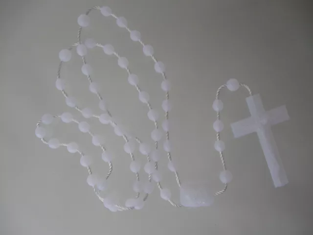 16 Stück Nylon-Rosenkränze Leucht  Kunststoff-Rosenkranz Plastik Rosary, Rosario