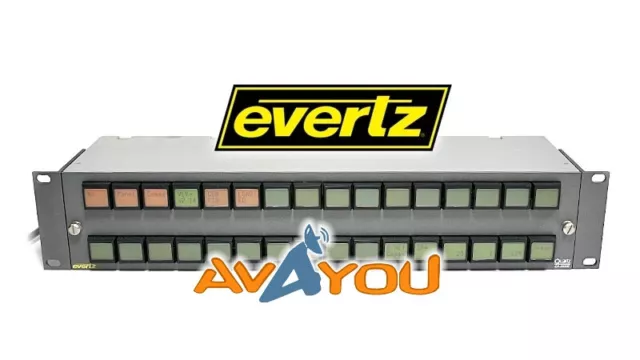 Evertz CP-2032E Intelligent Router Remote Panel, 2RU 32 buttons