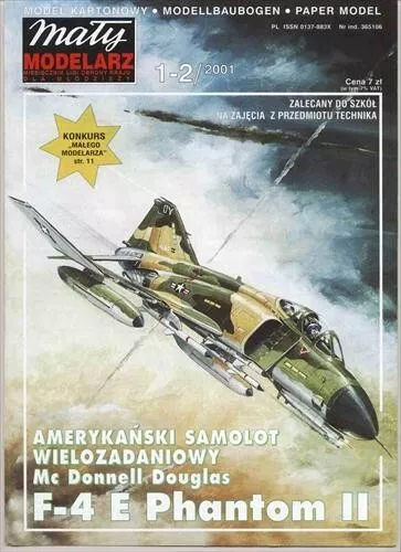 F-4 E Phantom II Maly Modelarz KARTONMODELLBAU *** Wie Neu***