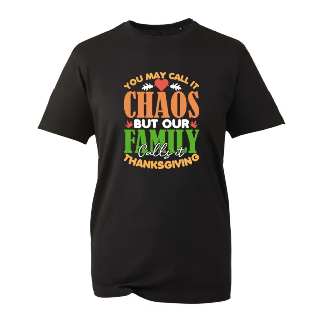 You May Call It Chaos But Our Family T-Shirt, Funny Santa Ugly Xmas Unisex Top