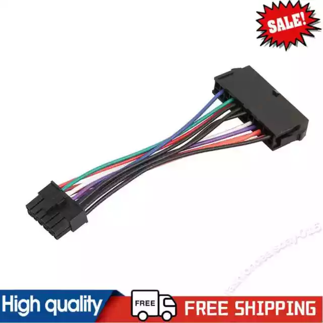 ATX 24-Pin Female to 12-Pin Male PSU Converter Adapter for Acer Q87H3