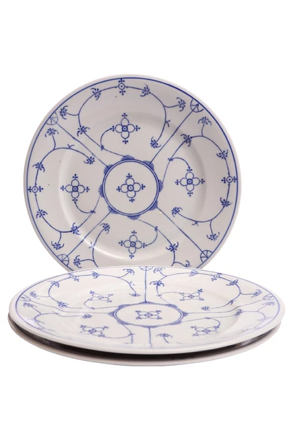 Plato de desayuno Ø 19 cm azul indio cerámica patrón cebolla blanco
