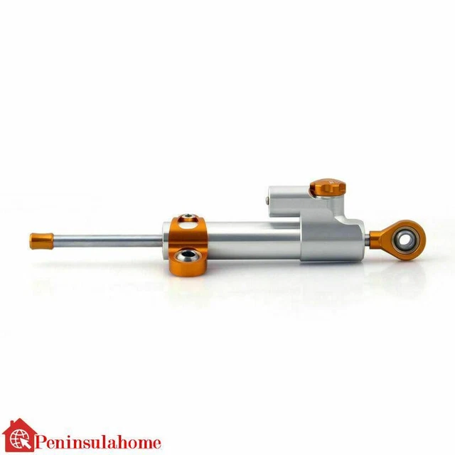 Universal Motorcycle CNC Adjustable Steering Damper Stabilizer Top Chrome CN
