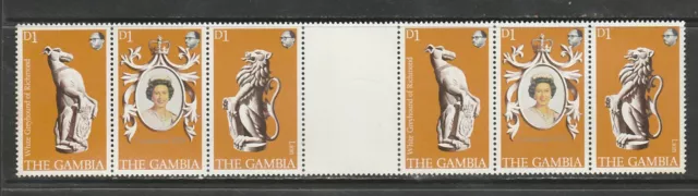 The Gambia 1978, Coronation Gutter Strip Mnh