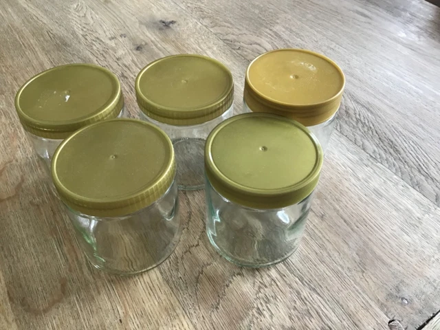 Honiggläser mit Schraubdeckel gebraucht, für alle Hobbyimker perfekt geeignet 