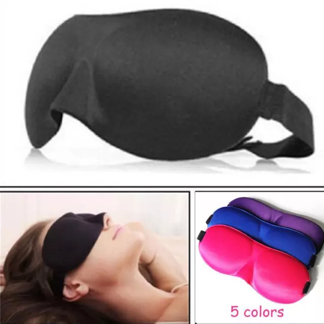 3D   Eye Mask Sleep Soft Padded Shade Cover Sleeping Blindfold