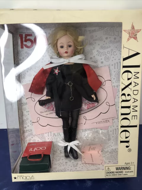 9” Madame Alexander Doll “Cissette Macy’s 150th Anniversary” LTD COA W/ Box