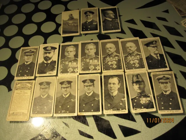 Lambert&Butler''naval Portraits Mixed Odds From /25 And Most From/50. Mb