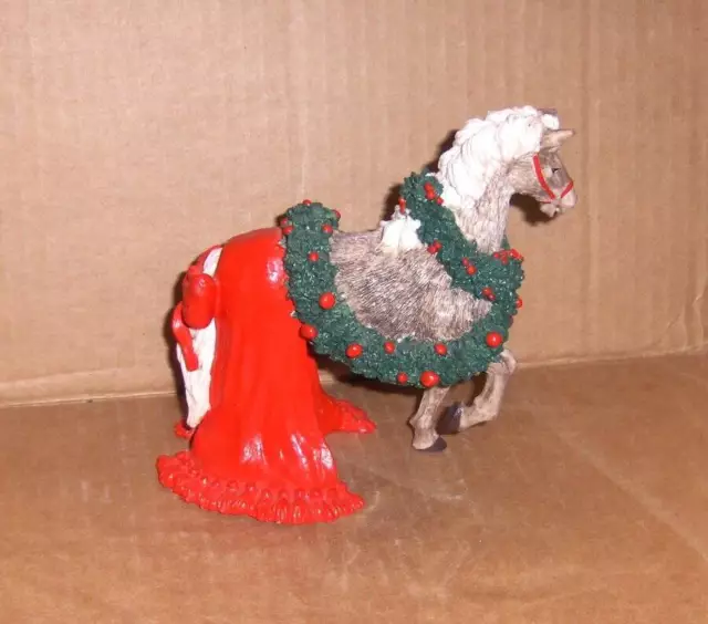 Vintage Tom Rubel Christmas Animals Horse With Wreath NOEL 1989 Nanco