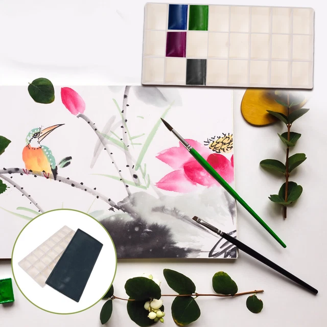 24 TIEFE BRUNNEN 24 Grids Paintbox Grid Organizer Fall Künstler Malen