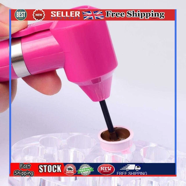 Dispositivo de pluma licuadora de tinta con varilla de mezcla pigmento eléctrico caña agitadora (rosa)