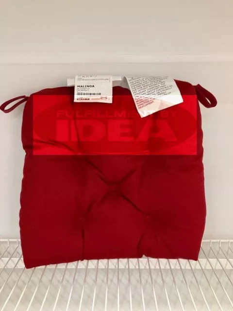 MALINDA Chair pad, bright red, 16/14x15x3 - IKEA