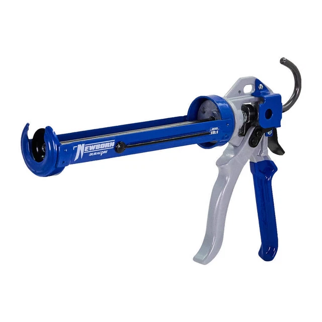 NEWBORN 250 Caulk Gun,Steel,10.3Oz,Red/Black,Cutter