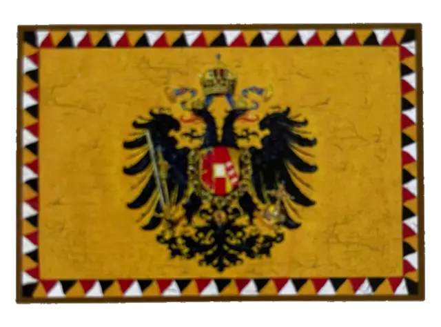 Nostalgie Holzschild KuK Flagge Doppeladler Österreich Fahne Wappen Schild