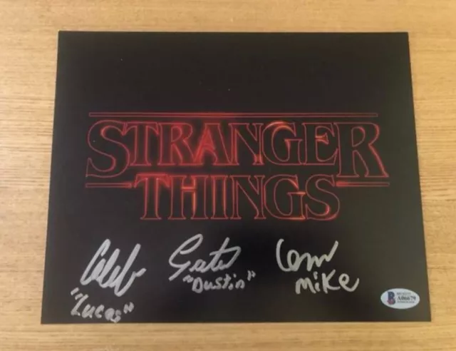 stranger things cast signed