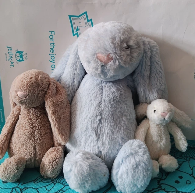 JELLYCAT BUNNIES X3 £0.99 - PicClick UK