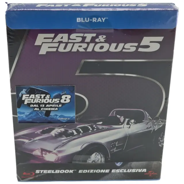 Fast & Furious 5 Blu-ray Steelbook 2013 Vin Diesel, Paul Walker 2017 Region B
