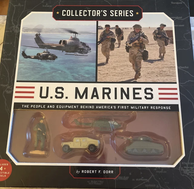THUNDER BAY Collector's Series US Marines: Illustrated Book +Collectible Toys