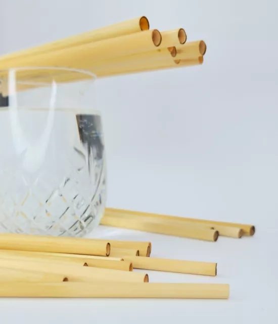 Drinking cocktail reed straws single use ECO, bar, home pure and natural