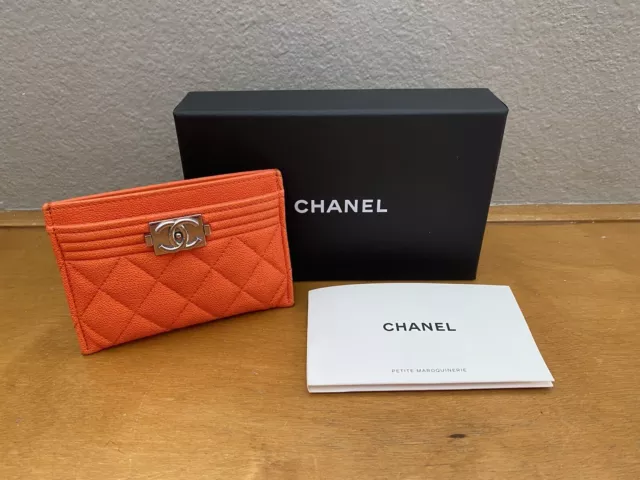 Chanel Teal Silver Hardware Cardholder · INTO