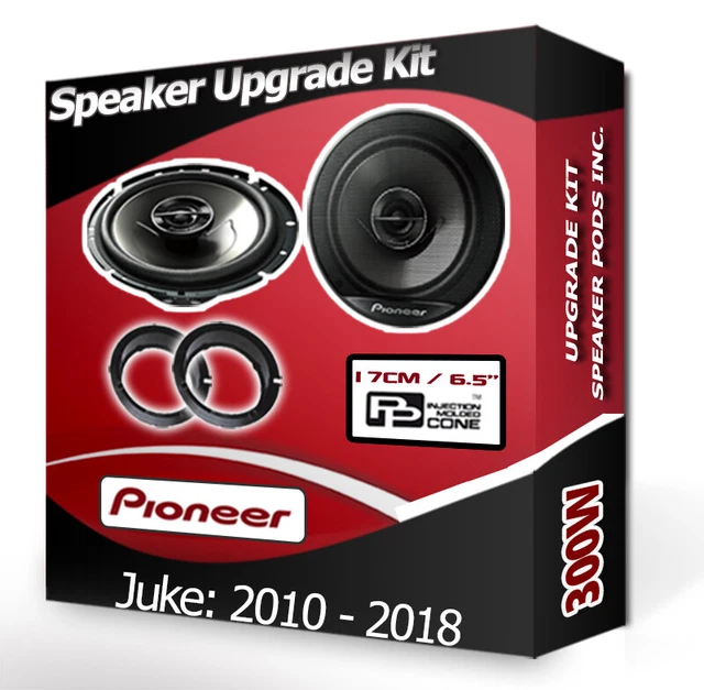 PIONEER CAR SPEAKERS for Nissan Juke Front Door, Upgrade speaker kit