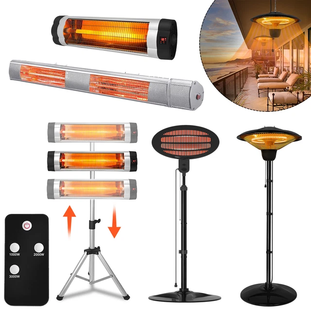 Heizstrahler Infrarotstrahler Infrarot Terrassenstrahler Wärmestrahler Timer TOP