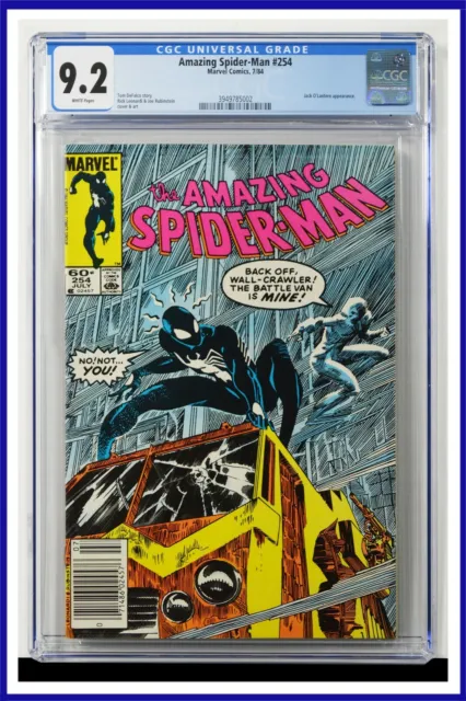 Amazing Spider-Man #254 CGC Graded 9.2 Marvel 1984 Newsstand Edition Comic Book.