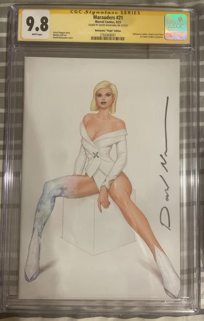 Marauders 21 Emma Frost Virgin Variant Cgc 9.8 Signed By David Nakayama Dna