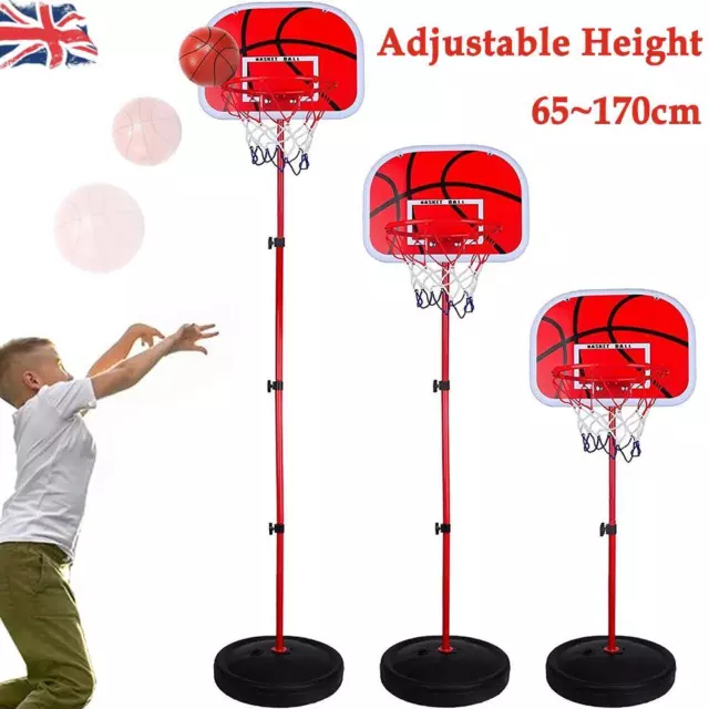 170cm Kids Basketball Hoop Stand Adjustable Height Basketball For Outdoor Indoor
