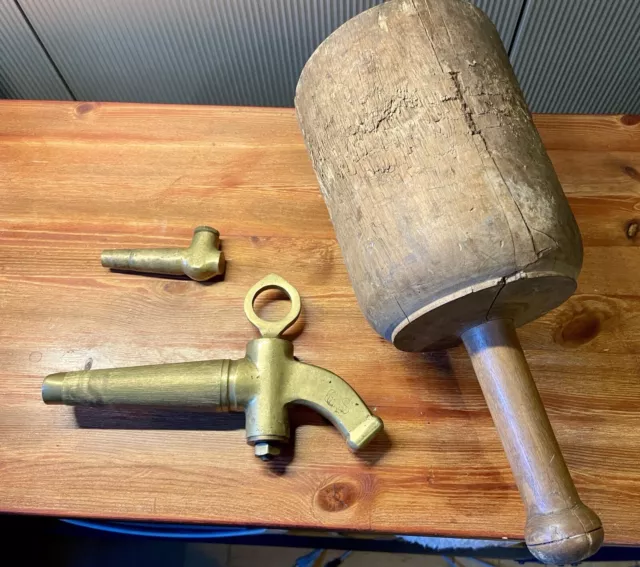 Zapfhahn Wechsel Spaten Bräu Mit Schlegel Und Ventil Signiert