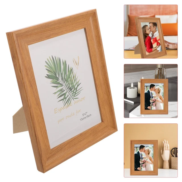 Support En Bois Pour Assiette Décorative - 6 Pouces (10.2x16.5x15.2 Cm), Style Rustique - Pour Présenter Assiettes, Vinyles, Livres, Cadres Photo