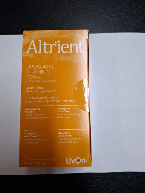 ALTRIENT LIPOSOMAL Vitamin C 30 Sachets Pack 1000mg £21.50 - PicClick UK