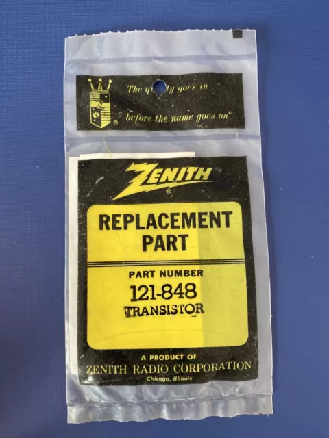 Zenith 121-848 Transistor 121848 NOS Television TV Radio Vintage NEW