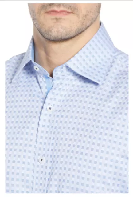 English Laundry Men's  Check Regular Fit Dress Shirt, MSRP $79 3