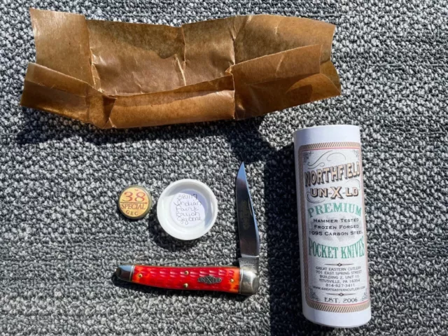 Great Eastern Cutlery GEC 381117 #38 - Indian Paintbrush Jigged Bone