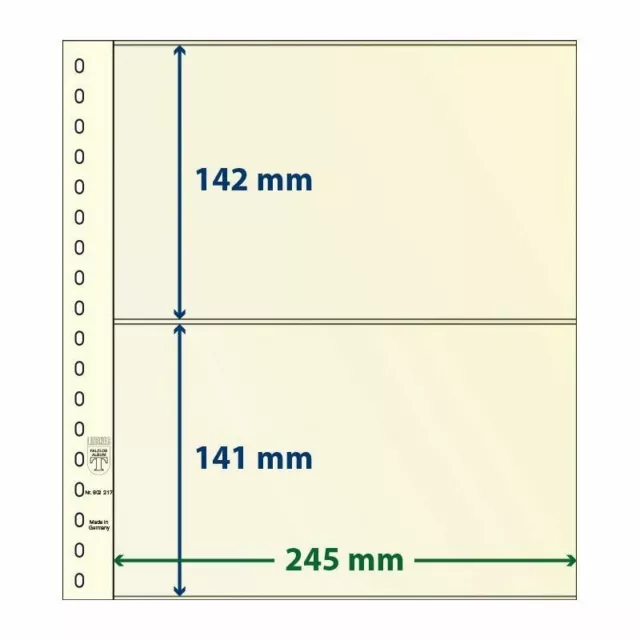 Feuille neutre Lindner-T à 2 bandes. (802 218)