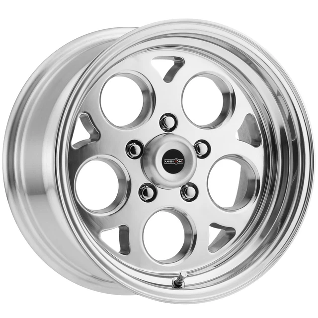 Staggered Vision 561 Sport Mag 15x7,15x8 5x4.5" +0mm Polished Wheels Rims
