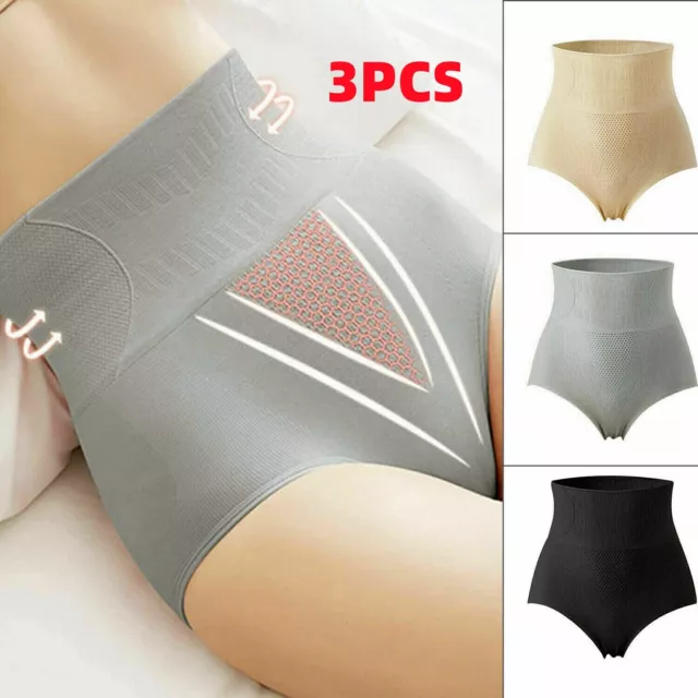 3X WOMENS MAGIC High Waist Slimming Knickers Briefs Firm Tummy