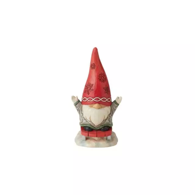 Jim Shore Heartwood Creek Gnome Sledding Figurine 6010844