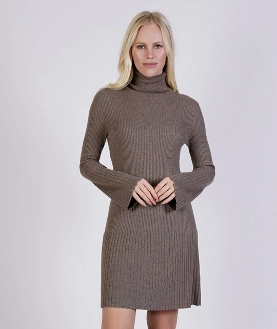 1STAMERICAN ABITO IN Maglia Dolcevita da Donna Cashmere Seta