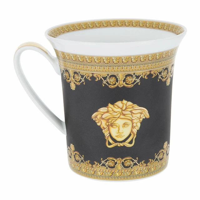 Neu Versace Von Rosenthal I Love Baroque Nero Becher #403653-15505 Feder F / Sh