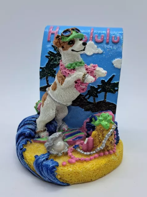 Icing By Claire's 2002 Dog Figurine Collectible Jack Russell Terrier Hawaii