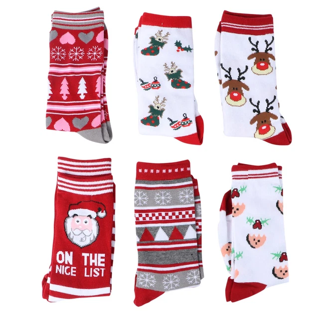 6 Pairs Cotton Uniform Knee High Socks everyday Jersey Équipage De Vacances Chau