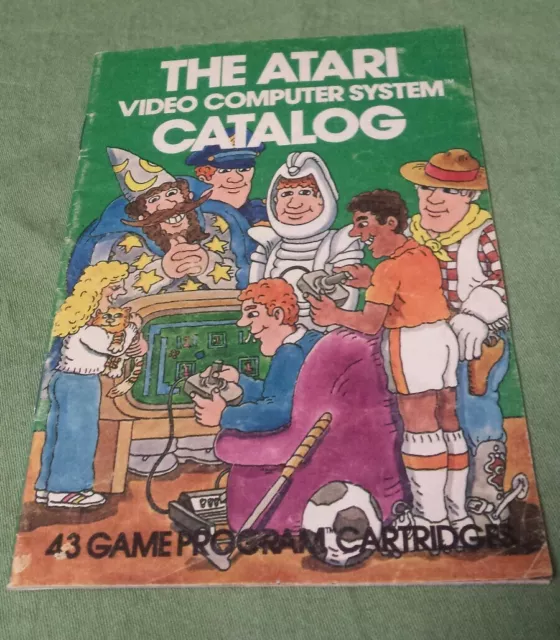 1981 Atari 2600 Video Computer System Game Cartridge Catalog