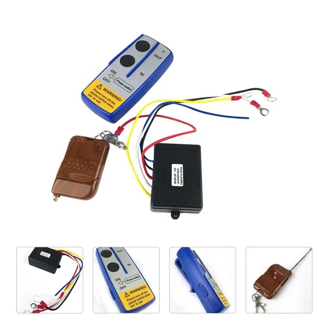 1 Set 12V Auto Wireless Winch Controller Elettrico Telecomando Auto Ciondolo Veicolo