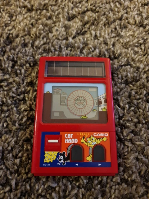 Game Jeu electronique SOLAR Cat Hand Casio CG-32 FONCTIONNE Vintage  1980