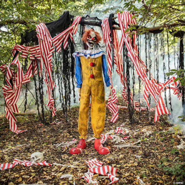 Animated Twitching Clown Halloween Decoration